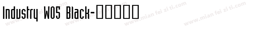 Industry W05 Black字体转换